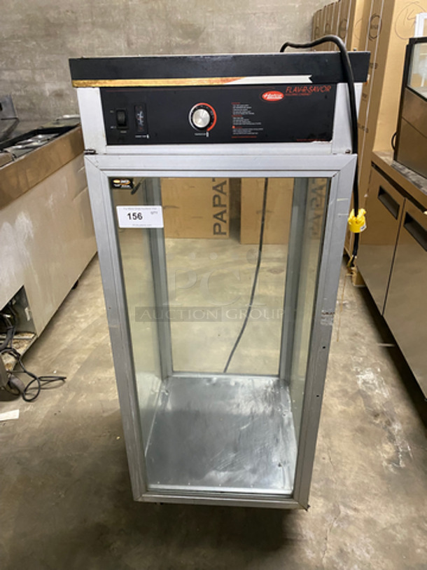 Hatco Commercial Heated Holding Cabinet! Glass All Around Showcase Style! Stainless Steel Body! On Casters! Model: PFST2X SN: 8873570447 120V 60HZ 1 Phase - Image 1 of 7