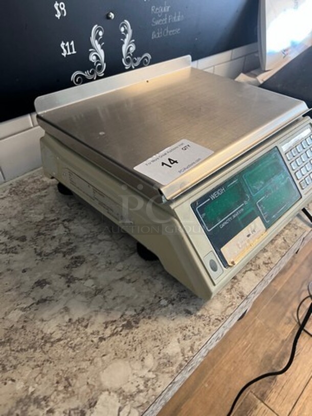 CAS Commercial Countertop Digital Weight/Price Scale! WORKING WHEN REMOVED! Model: S2000 - Image 2 of 4