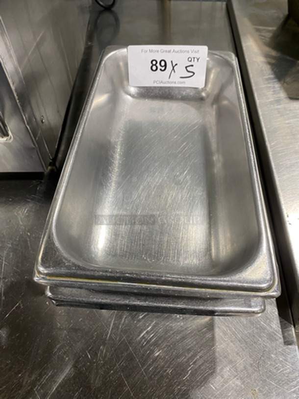 Steam Table/ Prep Table Pans! All Stainless Steel! 5x Your Bid!