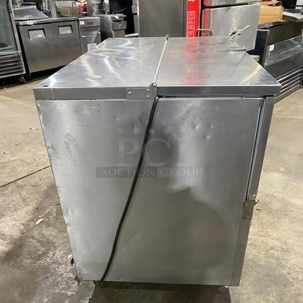 Beverage Air Single Side Access Milk Cooler! Stainless Steel! On Casters! Model: SM49N SN: 7510636 115V 60HZ 1 Phase - Image 3 of 7