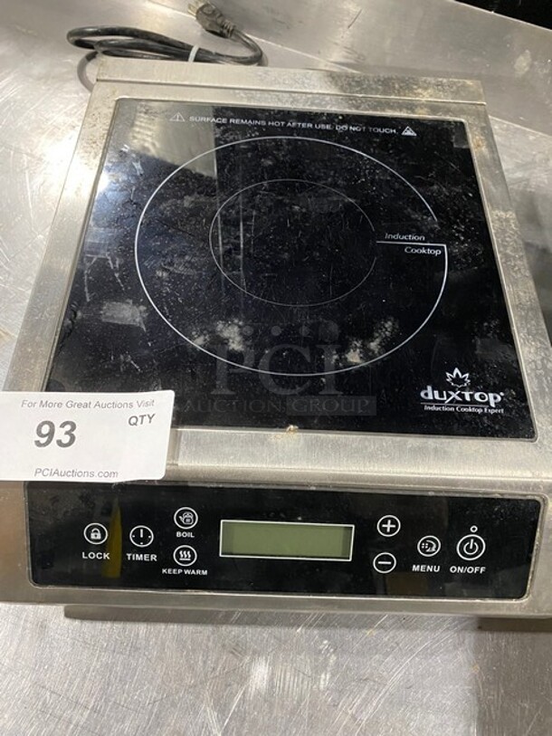 2021 Secura Stainless Steel Commercial Countertop Electric Powered Single Burner Induction Range! MODEL BT-C35-D SN: S5Q3 120v 1ph - Image 5 of 7