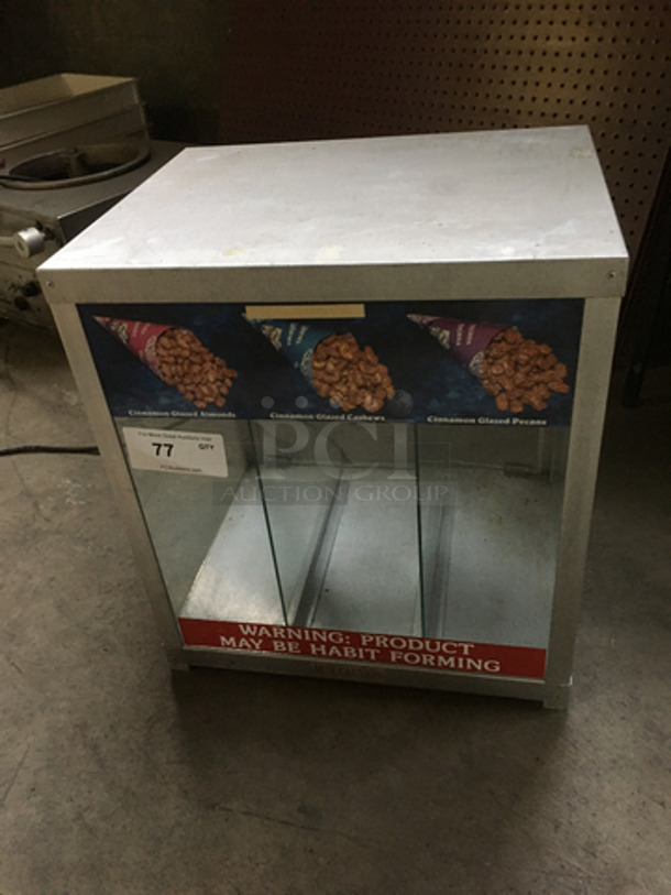Commercial Countertop Warmer Display Merchandiser! 3 Compartments! Great For Small Snacks! 120V - Image 1 of 7