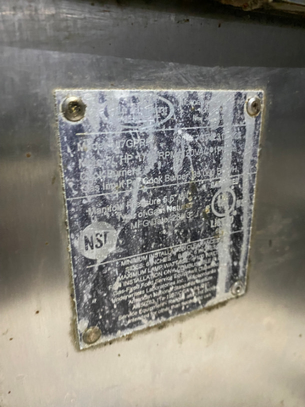 GREAT! Hickory Commercial Natural Gas Powered Rotisserie Machine! With View Through Door! All Stainless Steel! - Image 8 of 9
