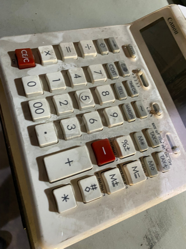 Canon Electric Printing Calculator! Model: P23DHVG - Image 4 of 5