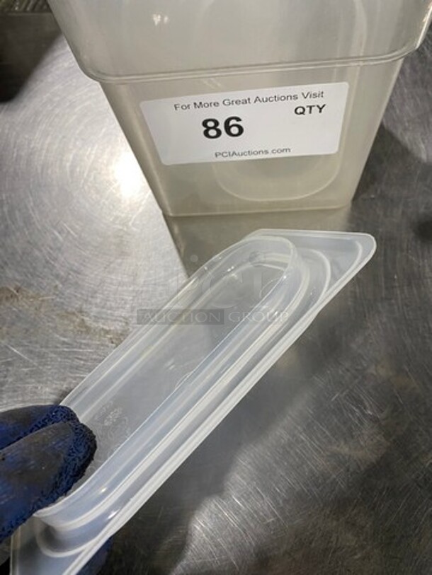 ALL ONE MONEY! Cambro Clear Poly Food Container Lids! - Image 5 of 7