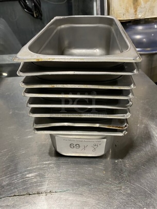 Commercial Steam Table/ Prep Table Food Pans! All Stainless Steel! 8x Your Bid! - Image 1 of 4
