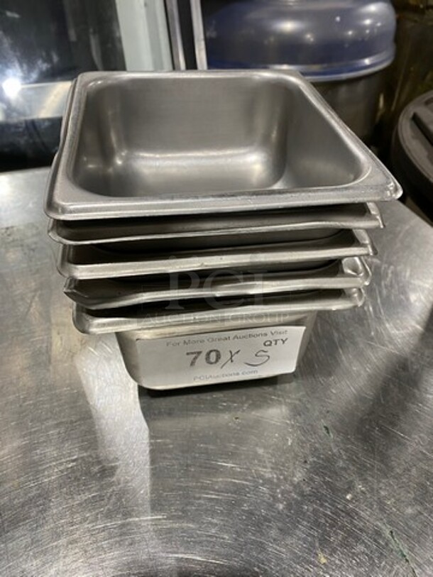 Commercial Steam Table/ Prep Table Food Pans! All Stainless Steel! 5x Your Bid! - Image 1 of 4