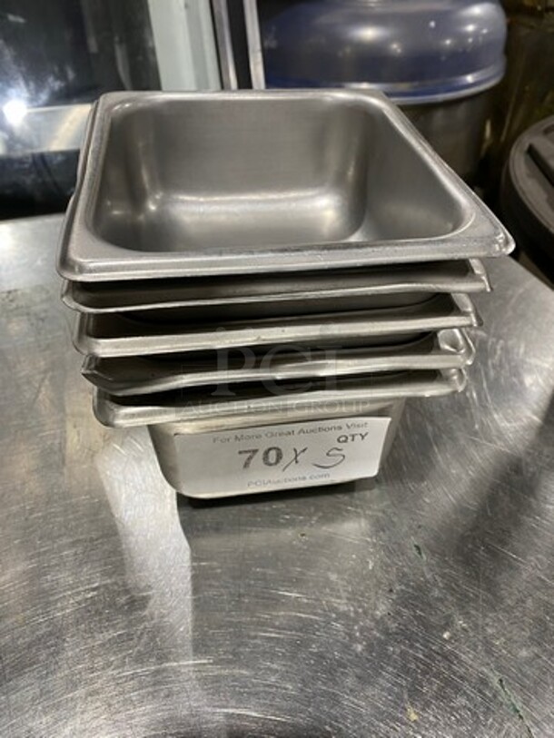 Commercial Steam Table/ Prep Table Food Pans! All Stainless Steel! 5x Your Bid! - Item #1097472