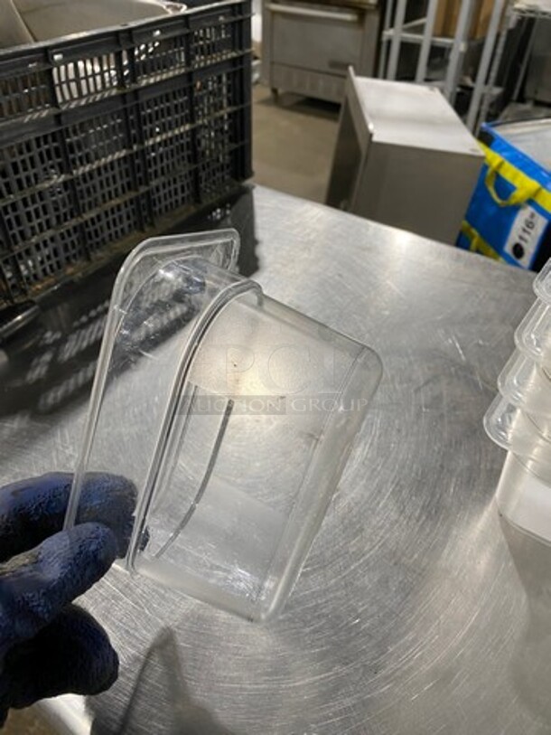 Cambro Clear Poly 1/9x4" Food Containers! 15x Your Bid! - Image 4 of 7