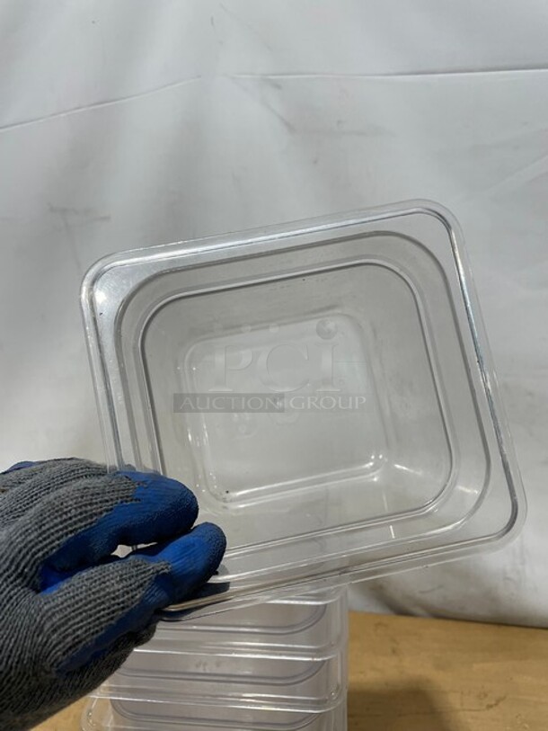 Winco Clear Polycarbonate Food Pans! With Lids! 7X Your Bid!  - Image 5 of 8