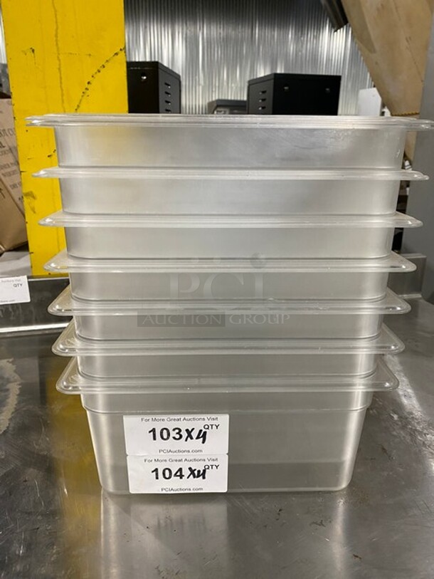 Cambro Clear Poly Food Pan! MODEL 36CW 4X Your Bid! - Image 1 of 8