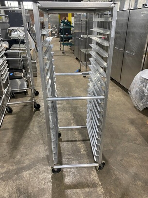 Metal Commercial Pan Transport Rack! On Casters! - Image 2 of 5