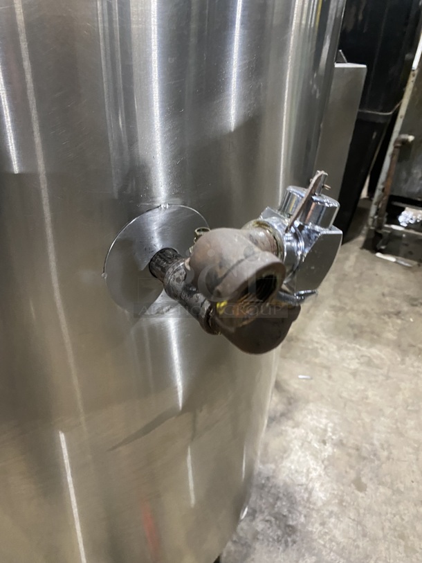 WOW! Groen All Stainless Steel GL60 Commercial Self Contained Natural Gas Powered Jacketed Soup Kettle! Steam Master Series! On Legs! MODEL:GL60 SN:51057-10T-6643!
 - Image 9 of 11