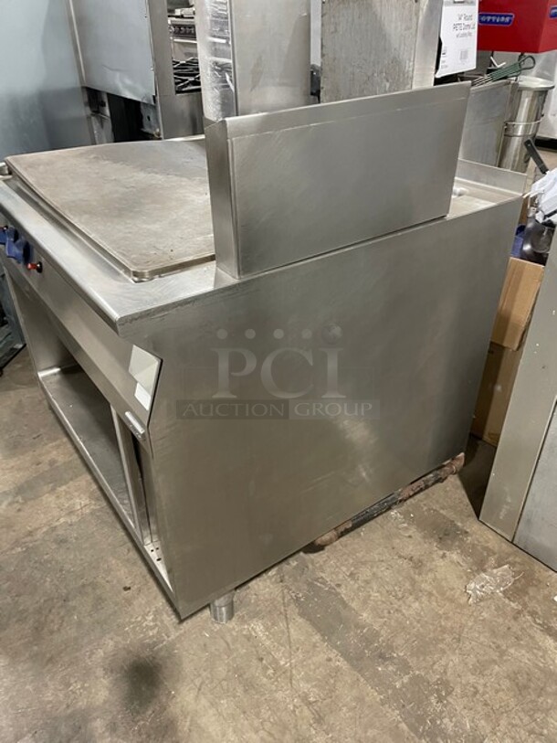 WOW! Electrolux Commercial Natural Gas Powered Plancha Grill! Therma Line Edition! With Storage Underneath! All Stainless Steel! On Legs! 
 - Image 2 of 9