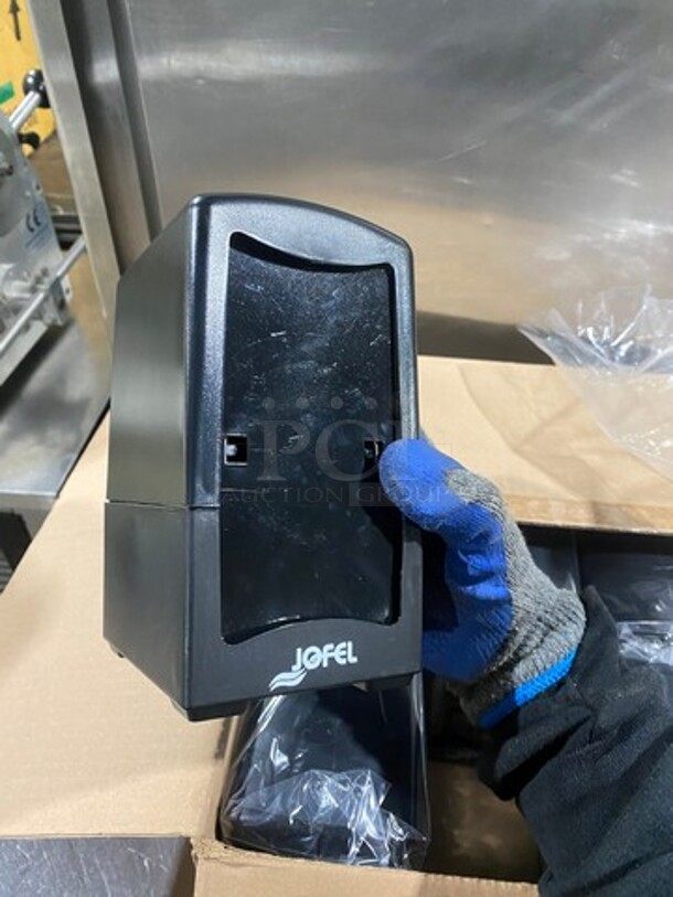 NEW! IN THE BOX! Jofel Black Poly Napkin Dispenser! Model: 09936 - Image 3 of 5