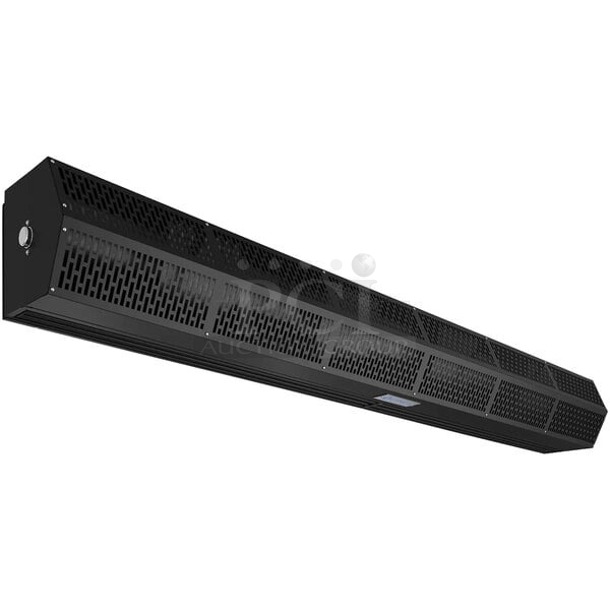 BRAND NEW SCRATCH & DENT! Berner Air Curtains Sanitation Certified Low Profile 7 SLC07-2084AA-BK 84" Black Ambient Air Curtain - Image 1 of 3