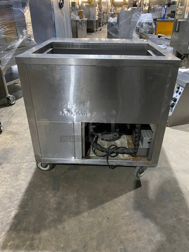 Commercial Refrigerated Sandwich Prep Table! All Stainless Steel! On Casters! - Image 4 of 9
