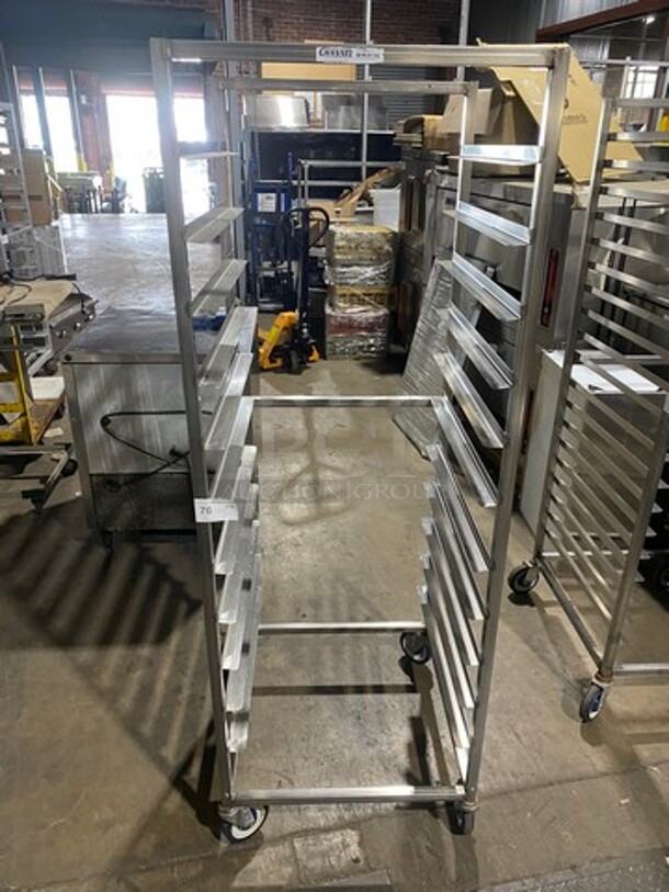 Channel Metal Commercial Pan Transport Rack! On Casters! - Image 1 of 4
