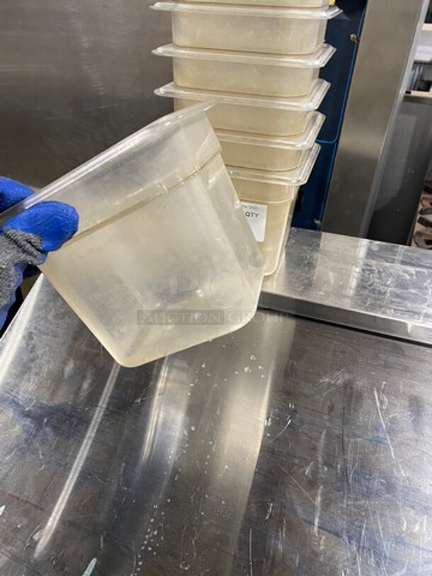 Cambro Clear Poly 1/6x6" Food Containers! 11x Your Bid! - Image 8 of 8