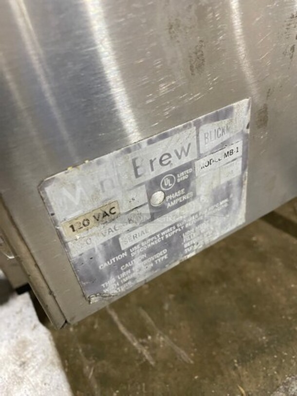 Cecilware Commercial Countertop Automatic Dual Coffee Urn! All Stainless Steel! On Legs! Model: MB1 120V - Image 10 of 11