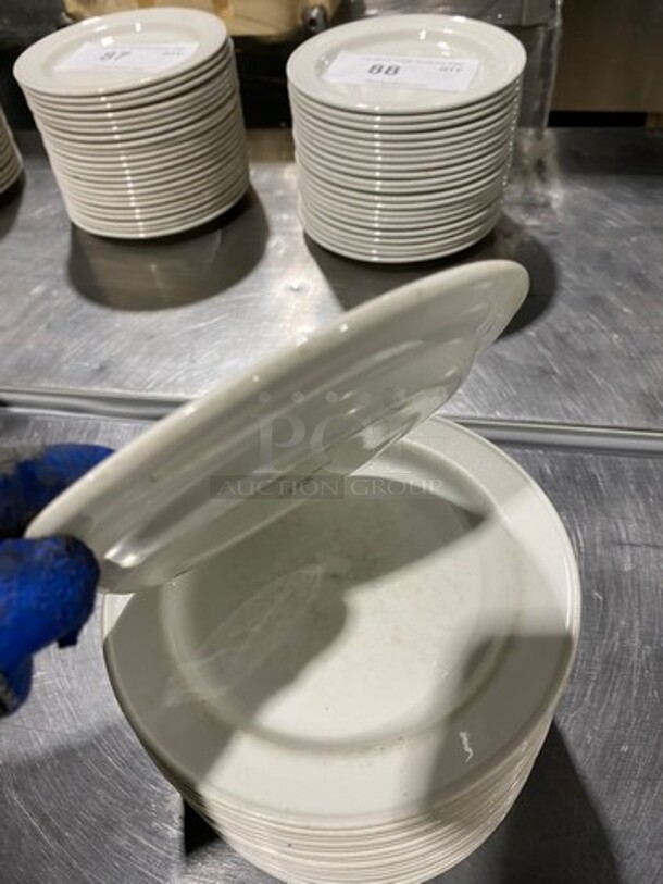 ALL ONE MONEY! Small White Dessert Plates! - Image 3 of 4