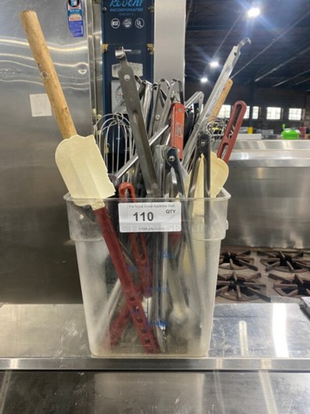 ALL ONE MONEY! MISCELLANEOUS! Includes Assorted Tongs, Handheld Whisks And More! - Image 1 of 10