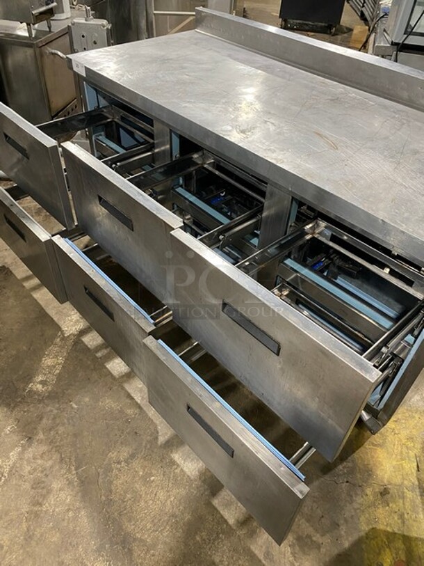 Delfield All Stainless Steel Refrigerated 6 Drawer Lowboy/Worktop Cooler! MN:STD4472 Serial 1411152001132! 115V 60HZ 1Phase! On Casters! - Image 5 of 10