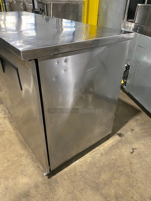 True Commercial 2 Door Reach In Bar Back Cooler! All Stainless Steel! With Metal Racks! 115V 1 Phase! Model: TBB-3-S SN: 6640829!  - Image 2 of 8