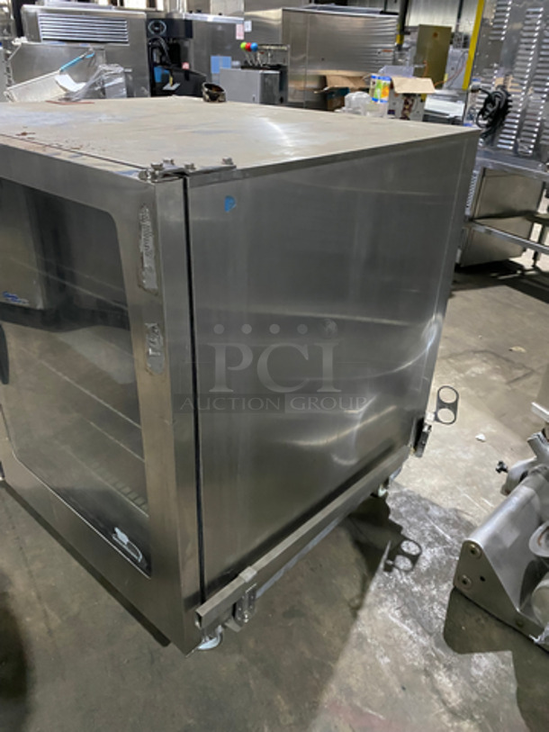 Rational Commercial Electric Powered Combi Convection Oven! WHITE EFFICENCY EDITION! With View Through Door! Metal Oven Racks! All Stainless Steel! On Casters! Model: SCCWE102 SN: E12SH15032449353 480V 60HZ 3 Phase - Image 2 of 8