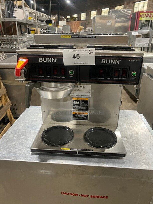 Bunn! CWTF4/2 TWIN Stainless Steel! Commercial Countertop Coffee Machine! - Image 1 of 8