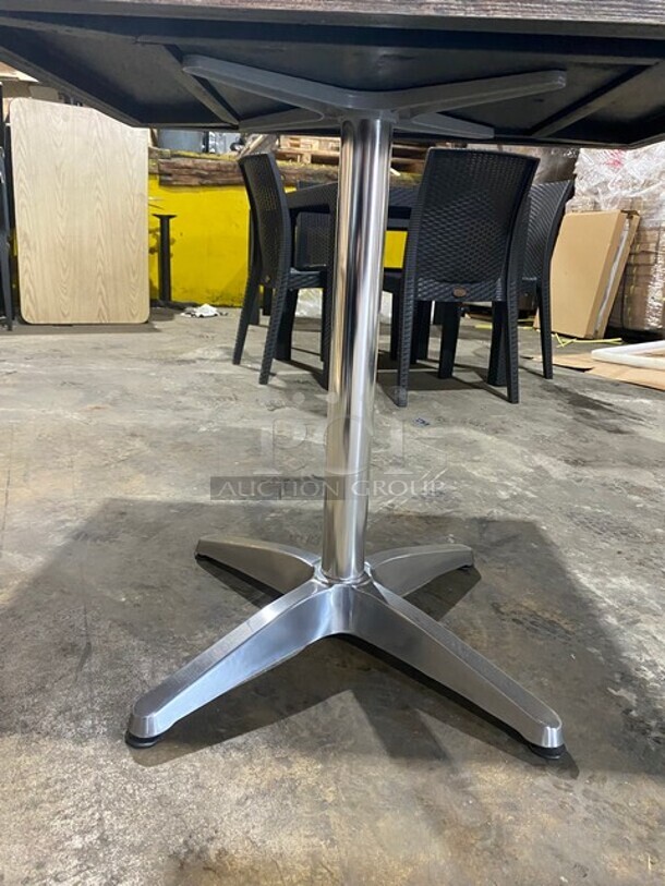 Wow! Brand New! OCS Barn Plank Finish Scratch Resistant Durowood Composite Dining Table! Suitable For Indoor & Outdoor Use With Polish Base! 24"x30"! MODEL DWP002 - Image 5 of 5