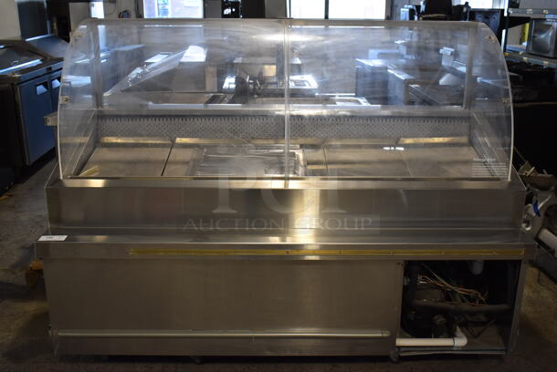 Traulsen Stainless Steel Commercial Fish Display Case Merchandiser. 79x37x58.5. Cannot Test - Unit Trips Breaker