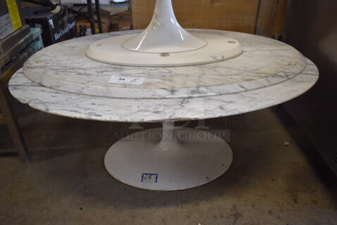 2 Marble Tabletop Coffee Tables. 43x27x16. 2 Times Your Bid!
