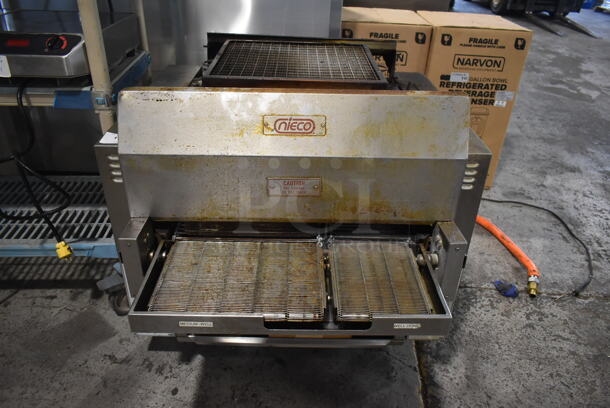 2018 Nieco JF63-2G Stainless Steel Commercial Countertop Natural Gas Powered BroilVection Conveyor Charbroiled Burger Grill. - Image 1 of 10