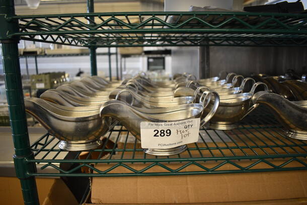 ALL ONE MONEY! Tier Lot of Metal Gravy Boats - Image 6 of 8