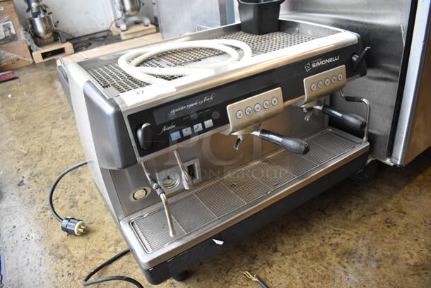 Nuova Simonelli Arcadia Stainless Steel Commercial Countertop 2 Group Espresso Machine / 3 Portafilters and 2 Steam Wands. 208 Volts, 1 Phase. 31x24x24 - Image 3 of 8