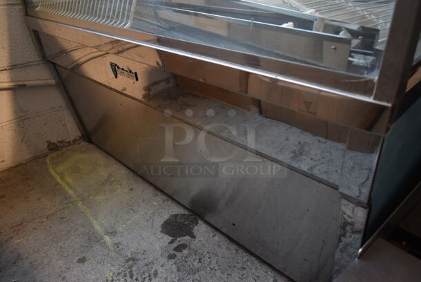 CustomCool CGB48DR Stainless Steel Commercial Floor Style Deli Display Case Merchandiser. Tested and Powers On But Does Not Get Cold - Image 5 of 8