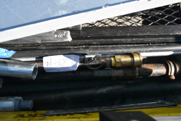 5 Metal Pieces to Direct Flow Gas Line Hook Up w Quick Release Connectors. 5 Times Your Bid!  - Image 3 of 3