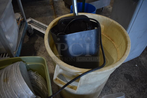 ALL ONE MONEY! Lot of 4 Bins of Various Items Including Ceramic Dishes, Butane Fuel and Shredder. - Image 4 of 9