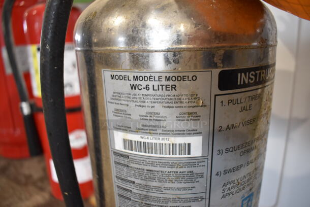 WC-6 Wet Chemical Fire Extinguisher. 5.5x5.5x20. Buyer Must Pick Up - We Will Not Ship This Item. - Image 6 of 6