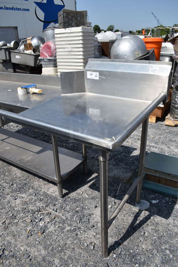 Advance Tabco Stainless Steel Clean Dishwasher Table - Image 3 of 4