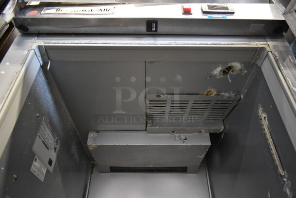 Beverage Air HF1-1S Stainless Steel Commercial Single Door Reach In Cooler on Commercial Casters. 115 Volts, 1 Phase. Tested and Powers On But Does Not Get Cold  - Image 6 of 7