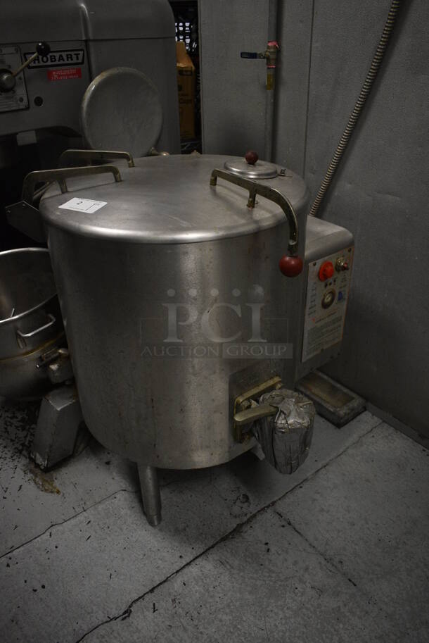 Vulcan FL30 Stainless Steel Commercial Floor Style 30 Gallon Steam Kettle. 230 Volts, 3 Phase. 32x30x38. BUYER MUST REMOVE. Item Was in Working Condition on Last Day of Business. (kitchen) - Image 2 of 11