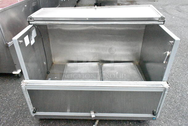 Beverage Air SM49N Stainless Steel Commercial Milk Cooler on Commercial Casters. 115 Volts, 1 Phase.  - Image 5 of 7