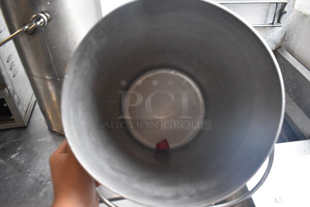 2 Tall Metal Pails With Handles. 2 Times Your Bid!  - Image 2 of 3