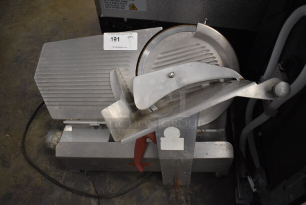 Fleetwood Stainless Steel Commercial Countertop Meat Slicer. 115 Volts, 1 Phase. 25x18x20. Tested and Working!