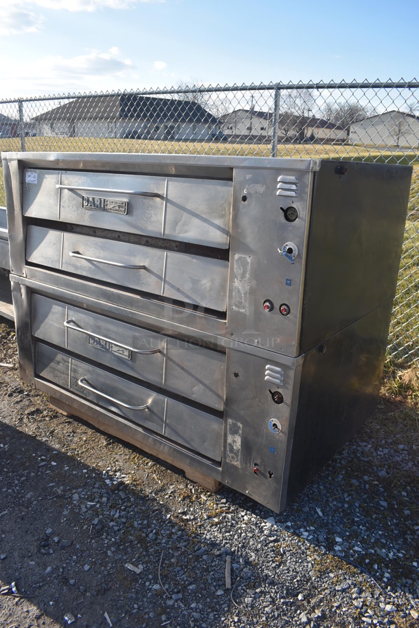 2 Bari Stainless Steel Commercial Gas Powered Single Deck Pizza Oven. 72x44x58. 2 Times Your Bid! - Image 2 of 7