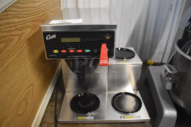 Curtis FBALP3GTR63A000-R Stainless Steel Commercial Countertop 3 Burner Coffee Machine w. Hot Water Dispenser and Poly Brew Basket. 120/220 Volts, 1 Phase. 18x16x18 - Image 2 of 5