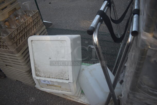 ALL ONE MONEY! Lot of Cutting Boards, Tray Stand, Plastic Containers AND MORE!  - Image 2 of 5