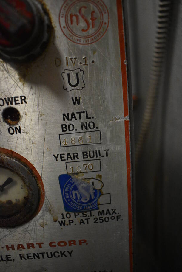 Vulcan FL30 Stainless Steel Commercial Floor Style 30 Gallon Steam Kettle. 230 Volts, 3 Phase. 32x30x38. BUYER MUST REMOVE. Item Was in Working Condition on Last Day of Business. (kitchen) - Image 6 of 11